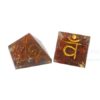 Sanskrit Root Chakra Orgone Baby Pyramid