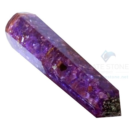 Violet Onyx Orgone Energy Faceted Massage Wands Violet Onyx Orgone Energy Faceted Massage Wands