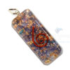 Violet Onyx Orgone Long Rectangle Pendant