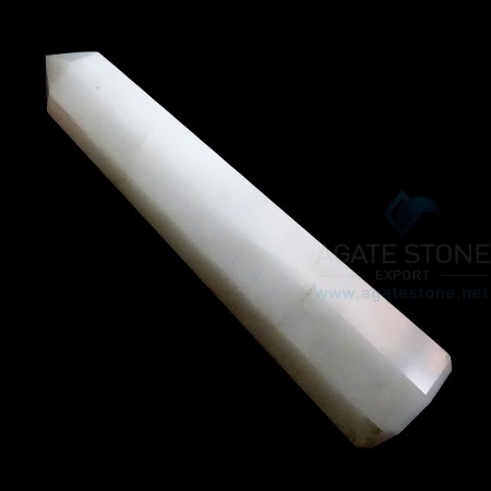 White Agate Obelisks White Agate Obelisks