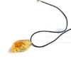 Yellow Onyx Orgone Eye Pendant With Cord