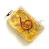 Yellow Onyx Orgone Rectangle Pendant