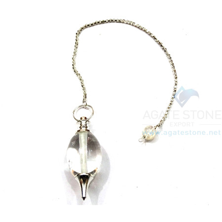 Crystal Quartz Egg Pendulums Crystal Quartz Egg Pendulums