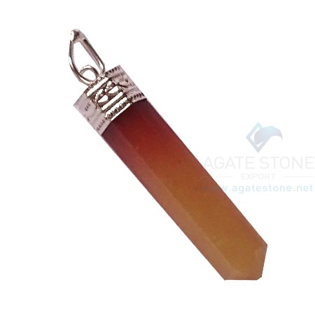 Orange Aventurine Pencil Pendants Orange Aventurine Pencil Pendants