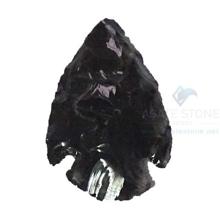 Black Obsidian Crystal Arrowheads