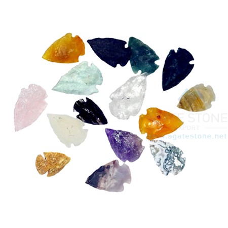 Mix Gemstone Crystal Arrowheads Mix Gemstone Crystal Arrowheads