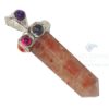 Sunstone Seven Chakra Collet Pendant