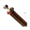 Tiger Eye Seven Chakra Collet Pendant