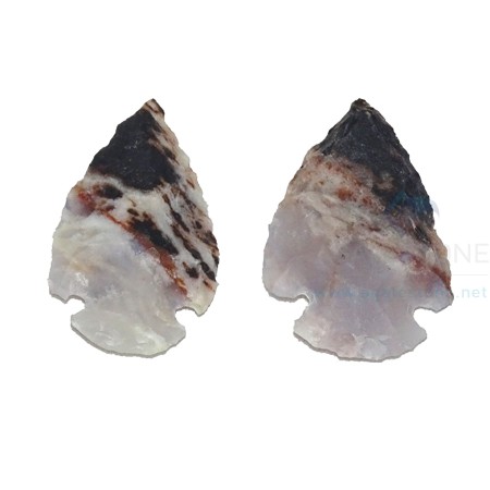 Two Colour Hyderabadi Stone Crystal Arrowheads Two Colour Hyderabadi Stone Crystal Arrowheads