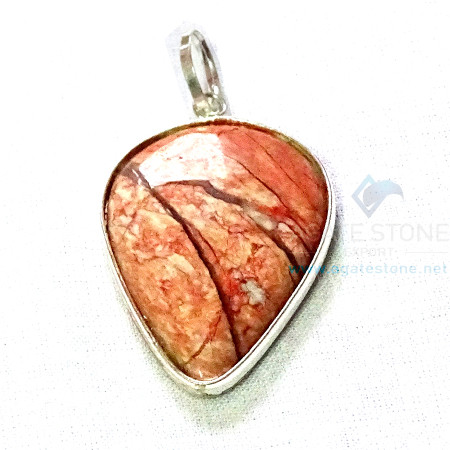 Uncut Gemstone Metal Coated Agate Stone Pendant-1 Uncut Gemstone Metal Coated Agate Stone Pendant-1