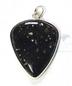 Uncut Gemstone Metal Coated Agate Stone Pendant-21