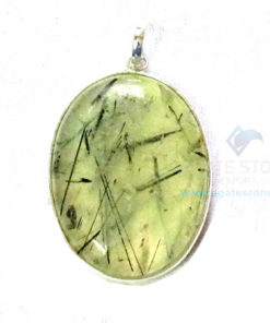 Uncut Gemstone Metal Coated Agate Stone Pendant-23