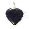 Uncut Gemstone Metal Coated Agate Stone Pendant-25