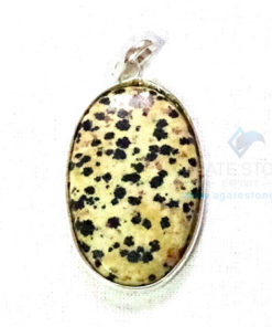 Uncut Gemstone Metal Coated Agate Stone Pendant-29