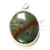 Uncut Gemstone Metal Coated Agate Stone Pendant-3