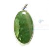 Uncut Gemstone Metal Coated Agate Stone Pendant-36