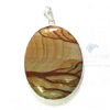 Uncut Gemstone Metal Coated Agate Stone Pendant-7