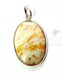 Uncut Gemstone Metal Coated Agate Stone Pendant-9