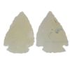 White Agate Stone Crystal Arrowheads