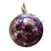 Orgone Dome Shaped Amethyst Pendant