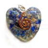 Orgone Heart Shaped Lapis Lazuli Pendant