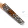 Orgone Tiger Eye Smooth Massage wands with Aluminium