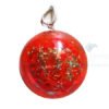 Orgonite Dome Shaped Red Onyx Pendant