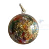 Orgonite Mix Chakra Agate Stone Dome Shaped Pendant