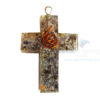 Orgonite Religious Cross Blue Aventurine Pendant