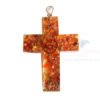 Orgonite Religious Cross Red Carnelian Pendant