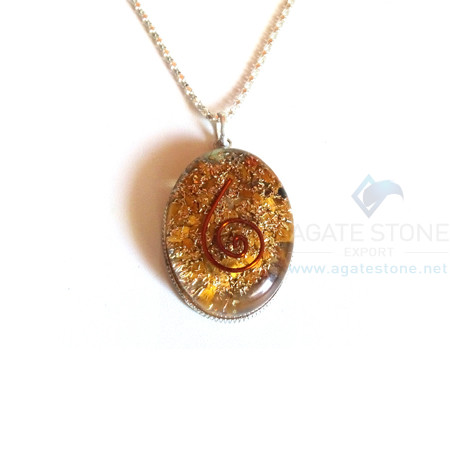 Oval Shaped Yellow Jasper Orgone Jewelry Oval Shaped Yellow Jasper Orgone Jewelry