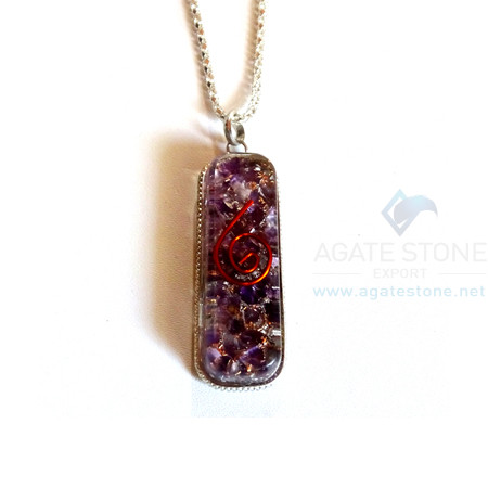 Pipe Shaped Amethyst Orgone Jewelry Pipe Shaped Amethyst Orgone Jewelry