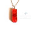 Pipe Shaped Red Onyx Orgone Jewelry