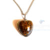 Puffy Heart Shaped Tiger Eye Orgonite Jewellery