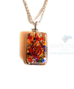 Rectangle Shaped Mix Chakra Orgone Jewelry