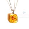 Rounded Square Yellow Onyx Orgonite Jewellery