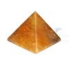 Golden Quartz Agate Stone Pyramid