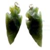Greenish Agate Arrowhead Pendant