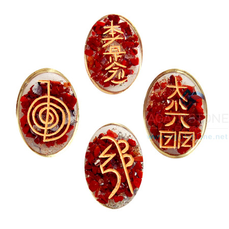Red Jasper Orgone Usai Reiki Set Red Jasper Orgone Usai Reiki Set