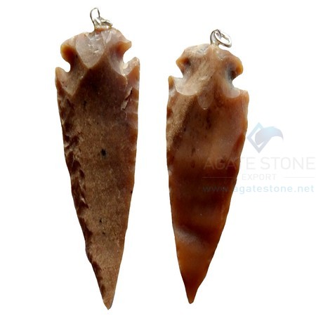 Reddish Agate Arrowhead Pendant Reddish Agate Arrowhead Pendant