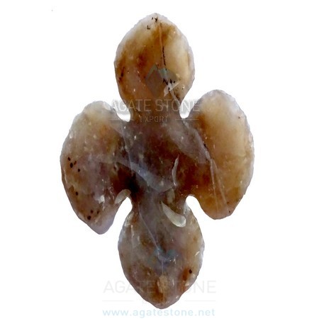 Round Cross Shaped Agate Stone Arrowhead Round Cross Shaped Agate Stone Arrowhead