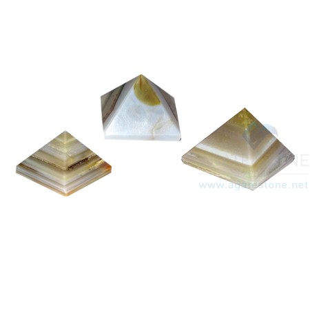 Stripe Banded Agate Stone Pyramid Stripe Banded Agate Stone Pyramid