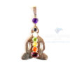 Chakra Buddha Yoga Metal Pendant