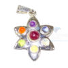 Chakra Star Shaped Metal Pendant