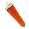Orange Aventurine Flat Gemstone Pencil Pendants