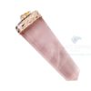 Rose Quartz Flat Gemstone Pencil Pendants