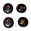 Arch Angel Black Agate Reiki Disc Set Online India