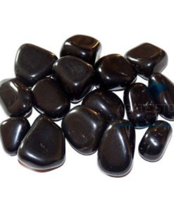 Black Agate Tumbled Stones