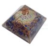 Orgonite Lapis Lazuli Orgone Chakra Flower of Life Gemstone Pyramid