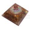 Orgonite Yellow Camel Jasper Flower of Life Chakra Orgone Pyramids